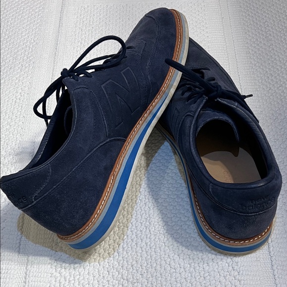 New Balance Dark Blue Suede Oxfords